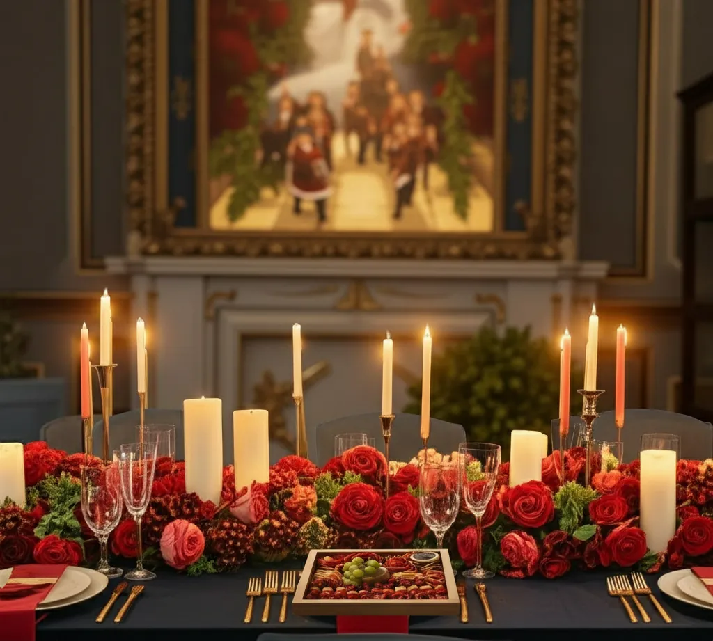 Tabla Tablikesos como centro de mesa en un salón de eventos